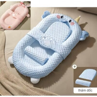 Nôi ngủ chống trào ngược cho bé, sét nôi ngủ + bộ gối gác chân