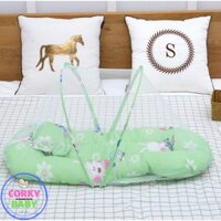 Nôi Ngủ Chung Giường Kèm Màn Chụp Mùa Hè Dành Cho Bé Yêu
