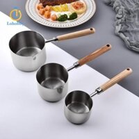 Nồi nhỏ có tay cầm bằng gỗ Nồi súp Mini chống dính để nướng bánh nhà bếp