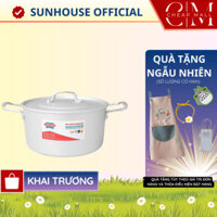 Nồi nhôm Anod cao cấp Sunhouse SHG2716SA truyền nhiệt nhanh tiết kiệm thời gian đun nấu - CHEAPMALL BEAR