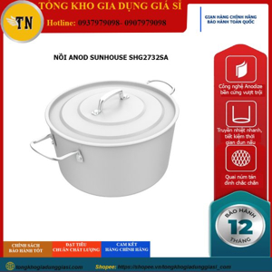 Nồi nhôm anod Sunhouse SHG2732SA - 32 cm