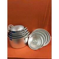 Nồi nhôm bộ 5 cái căt miệng phi (16/18/20/22/24)