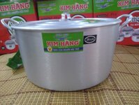 Nồi nhôm dày Kim Hằng size 16, 18, 20, 22, 24, 26, 28, 30, 32, 34, 36, 38, 40, 42, 44, 50cm - 26cm