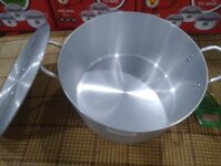 Nồi nhôm dày Kim Hằng size 16, 18, 20, 22, 24, 26, 28, 30, 32, 34, 36, 38, 40, 42, 44, 50cm - 24cm