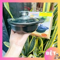 Nồi nhôm đúc chống dính nắp kính kho thịt , kho cá, kho quẹt đủ size. GIA DỤNG BỆT