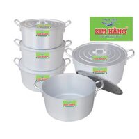 Nồi nhôm kim hằng cao cấp chính hãng 26/28/30/32/34/36/38/40 CM