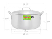 Nồi Nhôm Kim Hằng KHG0085 26cm