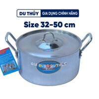 Nồi nhôm lớn size 32-50 cm loại nồi Toga thương hiệu nhôm Kim Cương dùng làm nồi luộc gà, nấu cháo, nồi bán quán