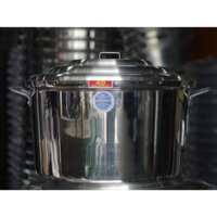 Nồi nhôm nắp mô (nồi hụp) dày thương hiệu Tân Hòa Long, dung tích 10 lít