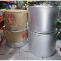 Nồi Nhôm Nấu Súp , Nước Lèo, Nồi Nhôm Hải Phòng Size Lớn 60L , 70L , 80L , 100L , 120L