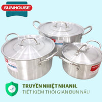 nồi nhôm sunhouse happy time size 20cm 22cm 24cm 26 cm