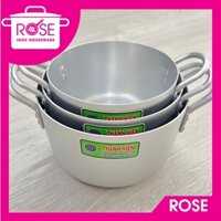 Nồi nhôm xi Thanh Hiền kèm nắp Cao Cấp nhiều size dùng để nấu thức ăn , nấu canh tiện dụng - dụng cụ nhà bếp