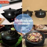 NỒI NIÊU ĐẤT CAO CẤP NẤU TRÊN BẾP TỪ – Dung tích 2 lít và 3 lít – Nồi niêu kho thịt cá – Nồi Niêu Đất Việt