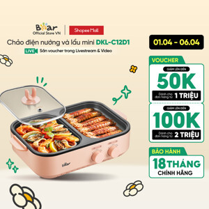 Nồi nướng lẩu đa năng Bear DKL-C12D1