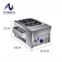 Nồi oden lẩu xiên que tự chọn mẫu mới, nồi lẩu cho quán ăn và nhà hàng buffet phong cách Nhật Bản