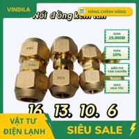 Nối ống đồng phi 6, 8, 10, 12, 16mm – Nhân đôi kết nối nhanh chóng, kín khí tuyệt đối