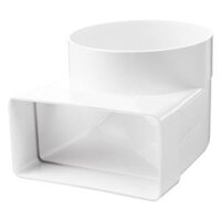 Nối ống nhựa 90 độ chữ nhật  - tròn - US-90 150220x90 - Hàng Nhập Khẩu