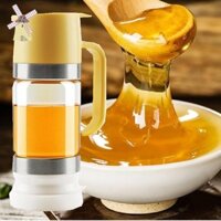 Nồi phân phối mật ong Không nhỏ giọt, Mới không nhỏ giọt Nồi mật ong thủy tinh trong suốt có chân đế, Hộp đựng mật ong không nhỏ giọt, Hộp đựng mật ong HSU1