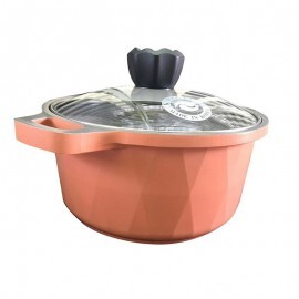 Nồi phủ men Ceramic size 22cm sử dụng bếp từ Korea King KDC-2200IHC