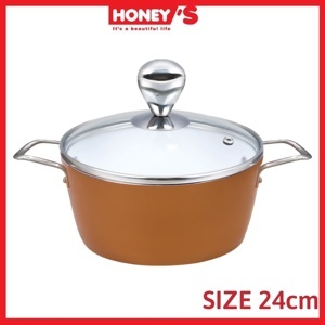 Nồi phủ sứ an toàn Honey'S HOAP2C242 - 24cm