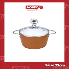 Nồi phủ sứ an toàn Honey's HO-AP2C222 - 22cm