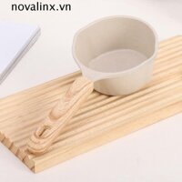 Nồi phun dầu NOVALINX, Chảo chiên Maifan Mini chống dính, Chảo chiên Tay cầm bằng gỗ có tỷ lệ Nồi sữa Trứng chiên