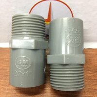 Nối PVC ren ngoài 34 ống 27 nhựa Bình Minh 10 cái