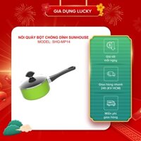 Nồi quánh bột chống dính SUNHOUSE SHG-MP14 màu xanh lá có tay cầm