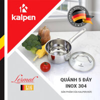Nồi quánh inox 304 cao cấp 5 đáy Kalpen Lermat L16 16cm - Bảo hành 5 năm