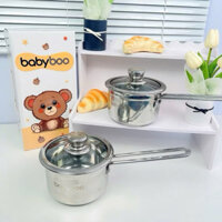 Nồi quánh inox Babyboo 14cm , Lion Baby, Nồi quánh inox nấu cháo ăn dặm cho bé Babyboo vô cùng tiện lợi