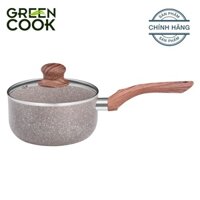 Nồi quấy bột vân đá 16cm chống dính GreenCook ( Không dùng cho bếp từ )