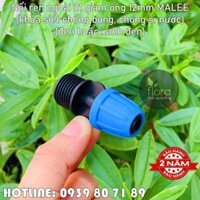 Nối ren ngoài 21 nối ống 12ly Malee (khóa siết chống bung, chống sì nước)(nhựa tốt phủ uv chóng ăn mòn lão hóa, bảo hành 2 năm)(nút vặn xanh hoặc đen ngẫu nhiên))