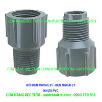 NỐI REN TRONG 21 - REN NGOÀI 21 - NHỰA PVC