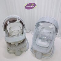 Nôi ru ngủ thư giãn kết hợp ghế ngồi ăn dặm có khay bàn ăn, ghế ngồi đọc sách cho bé Mastela 8113/8114
