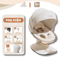 Nôi rung điện Babyboat cho bé sơ sinh, máy đưa võng trẻ em tự động phát nhạc - Monnie Kids