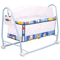 Nôi rung tự động cho bé ngủ ngon,có tặng mùng+cục rung điện