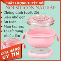Nồi silicon nấu sáp wax lông cao cấp chống dính chịu nhiệt [Wego_Cosmectics]