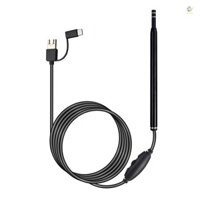 Nội soi tai nghe trực quan 3 trong 1 với ống kính Camrea 5,5mm Dụng cụ làm sạch tai tích hợp 6 đèn Led có thể điều chỉnh