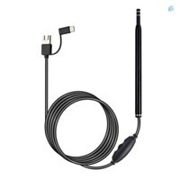 Nội soi tai nghe trực quan 3 trong 1 với ống kính Camrea 5,5mm Dụng cụ làm sạch tai tích hợp 6 đèn Led có thể điều chỉnh