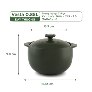 Nồi sứ dưỡng sinh Minh Long Vesta 0.85L