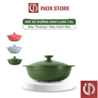 Nồi Sứ Dưỡng Sinh Minh Long Healthy Cook Luna 1.0 L - Dùng Cho Bếp Gas, Hồng Ngoại