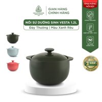 NồI Sứ Dưỡng Sinh Minh Long Healthy Cook Vesta 1.2 L - Dùng cho Bếp Gas, Hồng Ngoại