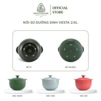 Nồi Sứ Dưỡng Sinh Minh Long Healthy Cook Vesta 2.0 L - Dùng Cho Bếp Từ đồ sứ cao cấp gia dụng thông minh, tiện ích