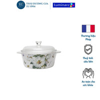 Nồi sứ thủy tinh hoa mộc lan trắng Luminarc 1,5 lít sản xuất tại Pháp