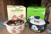 Nồi sứ tráng men KAPIBARA size 3500ml PANDA - mẫu tùy lô [BH: NONE]