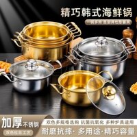 Nồi Sữa Inox, Nồi Canh, Mì Dày Kiểu Hàn Quốc, Nồi Sữa Nhỏ, Nồi Nhỏ Mini, Nồi Ăn Liền, Bếp Từ Thông Dụng