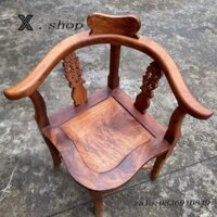 Nội Thất Gỗ Gụ Cỏ Gỗ Cẩm Lai Ghế Tam Giác Ghế Vòng Ghế Tựa Tựa Lưng Cổ Kiểu Trung Quốc Ghế Thư Giãn Ghế Gỗ Nguyên Tấm