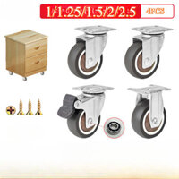 Nội Thất Im Lặng Đa Năng Bánh Xe Cũi Bánh Xe Cao Su Nhỏ 7cm 1.5 Con Lăn 1 Viên Chăn Ròng Rọc Nhỏ Caster