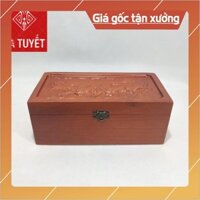 [Nội Thất Mộc] Hộp đựng CON DẤU CÔNG TY, ĐỰNG TRANG SỨC GỖ HƯƠNG CHẠM MÃ ĐÁO THÀNH CÔNG ( LOẠI TO - ẢNH THẬT)