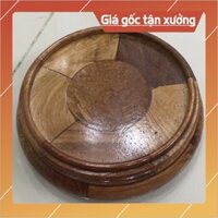 [Nội Thất Mộc] Kỷ đế tròn gỗ hương đỏ Kỷ tròn-Đôn tròn không chân-Đế bát hương (đồ thờ gỗ, kê bát hương)